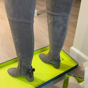 Gray Over-the-Knee Women's Boots
